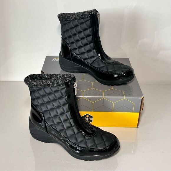 Khombu Megan Waterproof Front-Zip Winter Boots - Picture 4 of 6